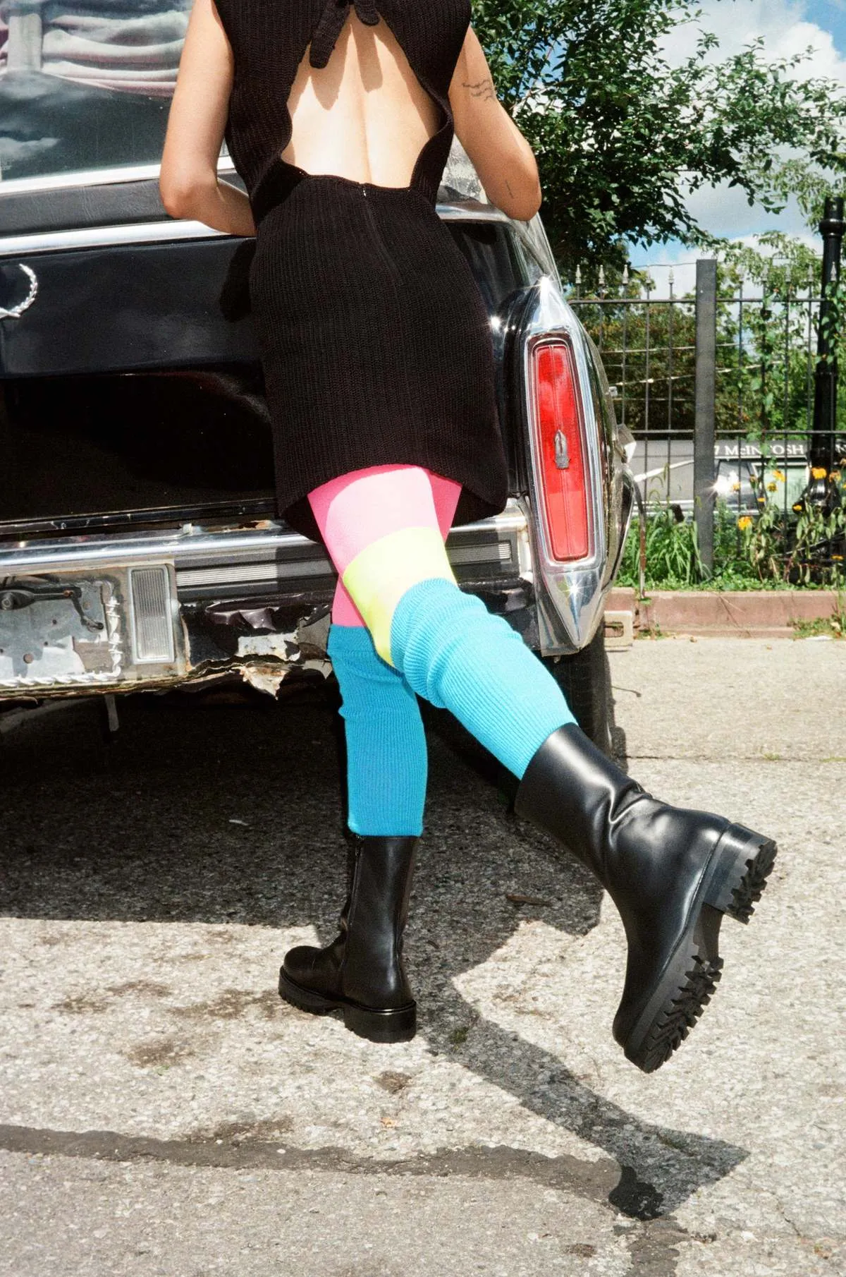 Nicole Saldaa VENDOLA BOOT IN LEATHER - BLACK 